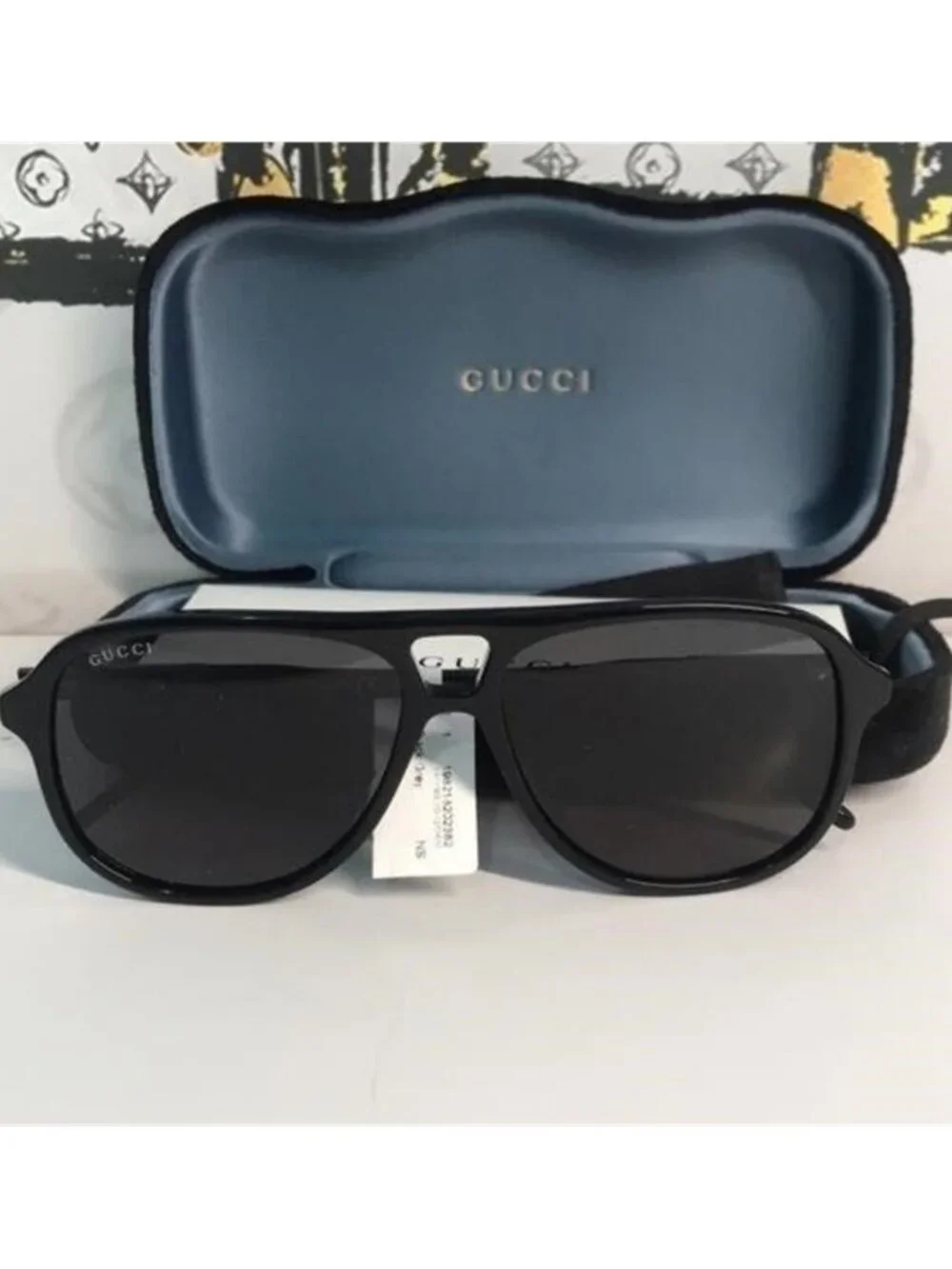 New Authentic Gucci Black Sunglasses GG1156s 001